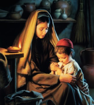 In Favour with God (Jesus Praying with His Mother)